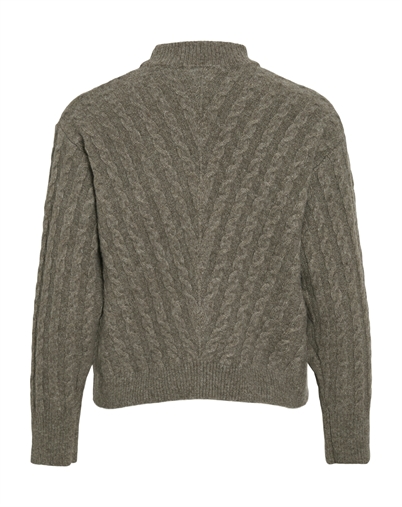 Vila - VIRelli Highneck L/S Cable Strik - Falcon